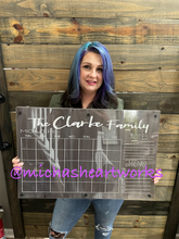 Load image into Gallery viewer, Shiplap and laser cut acrylic calendar