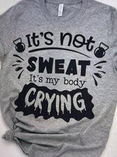 Load image into Gallery viewer, My body is crying tee
