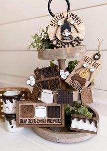 Laser Cut Tiered Tray Decor  for Paint Parties