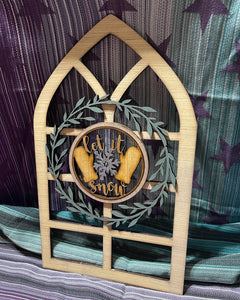 Laser Cut Seasonal Welcome Sign