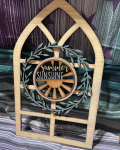 Laser Cut Seasonal Welcome Sign