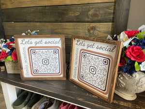 QR Code Sign for business.