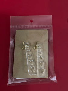 Laser cut acrylic earrings