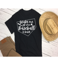 Load image into Gallery viewer, Wake Me Up When Baseball is Back! - T-Shirt
